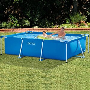 İntex 28272 Dikdörtgen Prefabrik Havuz 300x200x75cm Filtre+örtü Set