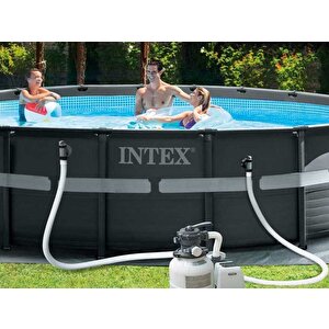 İntex 26330np Ultra Xtr Yuvarlak Prefabrik Aile Havuzu 549cmx132cm Merdiven+filtre+örtü Set