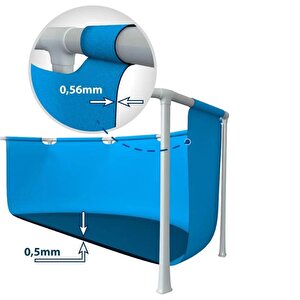 İntex 28271 Dikdörtgen Prefabrik Aile Havuzu 260x160x65cm