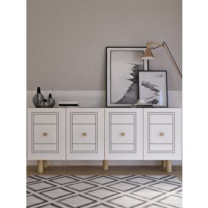 Dari̇odh (kb150) Bohem Konsol Safirmeşe-Beyaz Safirmeşe-Beyaz