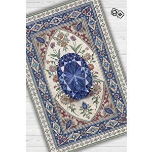 Homshtag Tanzanit Taşı Halısı Mor Aura Renkli Aura Taşı Enerji Spiritüel Temalı Modern Halı