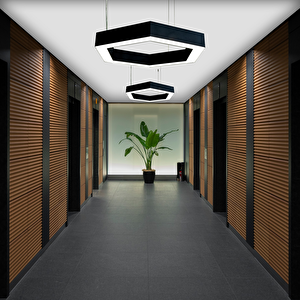 Led Avize Sarkıt Altıgen 80 Cm 57 Watt