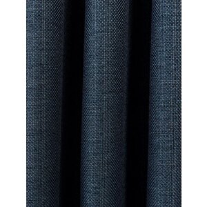 Deste Keten Karartma Fon Perde Lacivert Pilesiz 450x250 cm