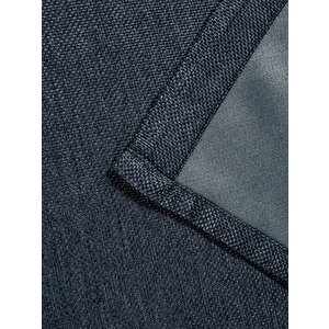 Deste Keten Karartma Fon Perde Lacivert Pilesiz