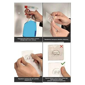 Siyah Yapışkanlı Banyo Köşeliği Banyo Rafı Şampuanlık