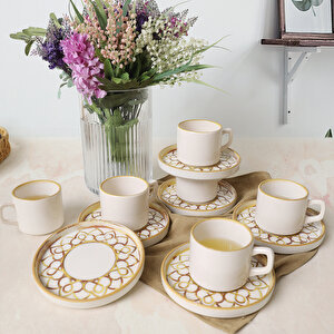Worn Gold Stackable Çay Takımı 12 Parça 6 Kişilik 22968-23057
