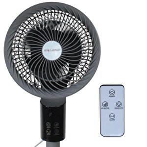 Baleno Sf 8 Baac 3d Salınım 20 Cm. Uzaktan Kumandalı Vantilatör - Midnight Graphite