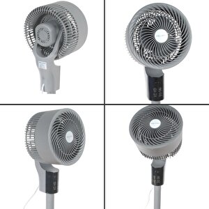 Baleno Sf 8 Baac 3d Salınım 20 Cm. Uzaktan Kumandalı Vantilatör - Platinum Gray