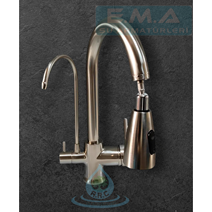 Aritmali Uzayan Spi̇ralli̇  Tüm Aritma Ci̇hazlarina Uyumlu Mutfak Evye Bataryasi  Saten/i̇nox