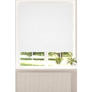 Gülsem Dekor Açık Beyaz Stor Perde 120X210