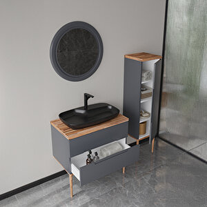 Ubm Monarc 100 Cm Lake Banyo Dolabı Krem