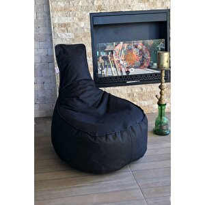 Kumaş Aktif Armut Koltuk Siyah ( Orta Boy ) Siyah Country Modern 70*40*55 Cm