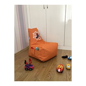 Spıderman Çocuk Armut Puf Koltuğu Turuncu ( 1-8 Yaş )
