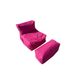 Xxl Armut Koltuk Ve Ayakucu Pufu Pembe