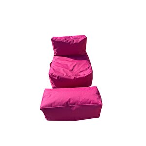 Xxl Armut Koltuk Ve Ayakucu Pufu Pembe