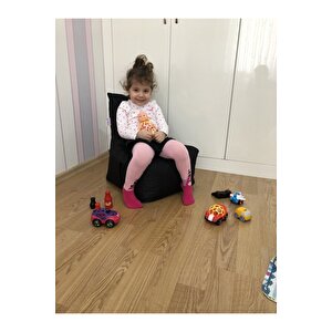 Spıderman Çocuk Armut Puf Koltuğu Siyah ( 1-8 Yaş )