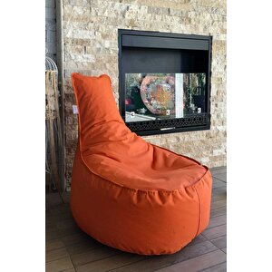 Kumaş Aktif Armut Koltuk Turuncu ( Orta Boy ) Modern Country Turuncu 70*40*55 Cm