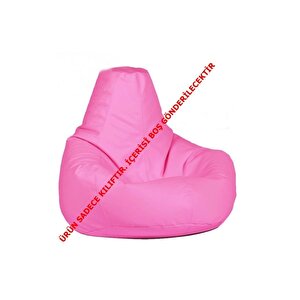 Suni Deri Armut Koltuk Kılıfı Pembe ( Içi Boş Ürün )