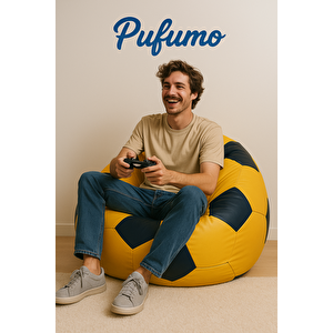 Xl Büyük Boy Futbol Topu Puf Armut Koltuk Suni̇ Deri̇