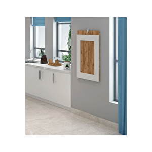 60x90cm Duvara Monte Çerçeveli Tablo Masa 1. Sınıf Atlantik Çam Mdf