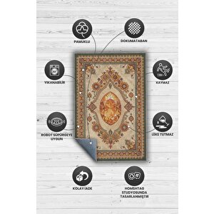 Homshtag Sitrin Taşı Halısı Turuncu Renkli Enerji Taşı Figürlü Halı Spiritüel Temalı Modern Halı