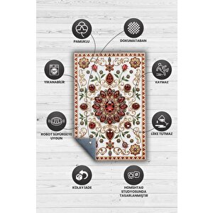 Homshtag Lal Taşı Halısı Kırmızı Renkli Enerji Taşı Figürlü Halı Spiritüel Temalı Modern Halı