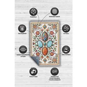 Homshtag Opal Taşı Halısı Soft Renkli Enerji Taşı Figürlü Halı Spiritüel Temalı Modern Halı