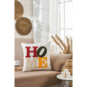 Dekoratif Punch Home Nakışlı Kırlent Kılıfı