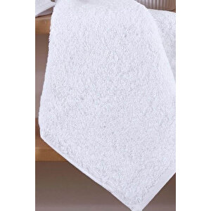 10 Lu El Yüz Otel Havlusu 50x85 Cm Beyaz 16/1 Avs 200 Gr