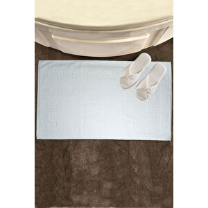 10 Lu Otel Ayak Havlusu Bukle Ayak İzli 50x70 Cm Beyaz 16/2 Avs 250 Gr