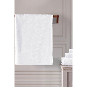 5 Li El Yüz Otel Havlusu 50x90 Cm Beyaz 16/1 Aksoft 225 Gr