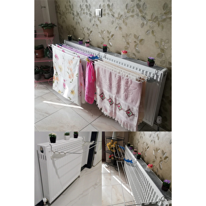 Kurufer Petek Üstü Çamaşır Kurutmalık 60 Cm 5 Telli Kalorifer Kurutma Askısı Çamaşırlık