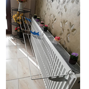 Kurufer Petek Üstü Çamaşır Kurutmalık 60 Cm 5 Telli Kalorifer Kurutma Askısı Çamaşırlık