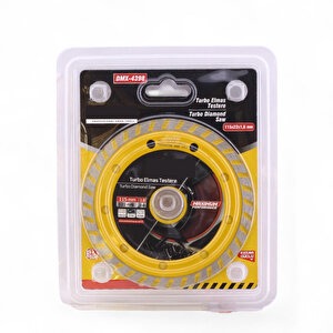 Turbo Elmas Seramik  İnşaat Mermer Porselen Fayans Granit Sulu Kuru Kesim Kesme Disk 115x22x1.5 Mm