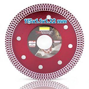 Ultra İnce Hassas Elmas Seramik Mermer Porselen Fayans Granit Sulu Kuru Kesim Kesme 115 Mm Disk