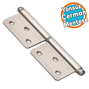 Yönsüz Menteşe Cerman Çerman Alüminyum Kapı Menteşesi Estetik Kolay Montaj Dayanıklı Saten 12 Cm
