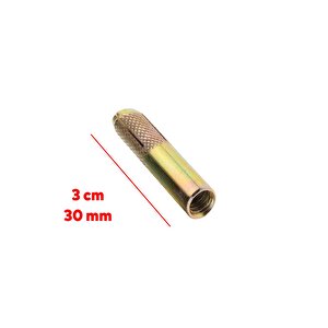 Çakma Çelik Dübel 8 Adet İç Dişli M8x30 Mm Raf İskele Montaj Bağlantı Monte Tavan Asma Aparat