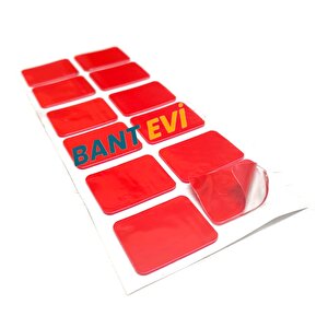Die Cut Vhb Çift Taraflı Silikon Bant 12 Adet 30x25mm Şeffaf Özel Şekilli Kesim Kiss Cut