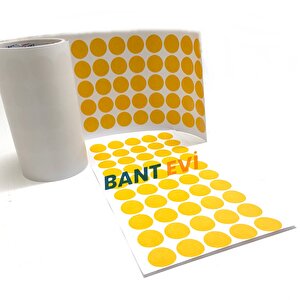 Yuvarlak Kesimli Filmik Çift Taraflı Bant 50 Adet 28mm Şeffaf Diecut Özel Şekilli Kesim