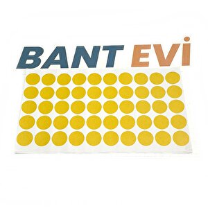 Yuvarlak Kesimli Filmik Çift Taraflı Bant 50 Adet 28mm Şeffaf Diecut Özel Şekilli Kesim