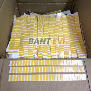 Die Cut Köpük Çift Taraflı Bant 7x20mm 50.000 Adet Özel Şekilli Kesim Kiss Cut