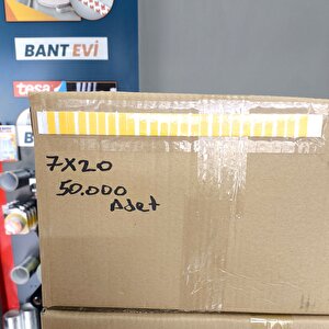 Die Cut Köpük Çift Taraflı Bant 7x20mm 50.000 Adet Özel Şekilli Kesim Kiss Cut