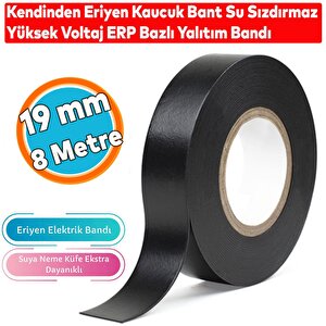 Eriyen Bant Elektrik Elektrikçi Bandı Kablo Bantı Su Geçirmez Su Altı 8 Metre Kauçuk Su Yalıtım