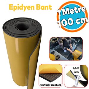 Yapışkanlı Araç Ses Isı Yalıtım İzolasyon Bandı En:100 Cm Kalınlık:5 Mm Uzunluk:1 Metre Kauçuk