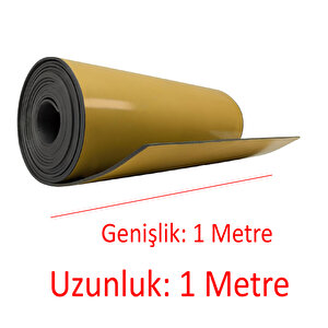 Yapışkanlı Araç Ses Isı Yalıtım İzolasyon Bandı En:100 Cm Kalınlık:5 Mm Uzunluk:1 Metre Kauçuk