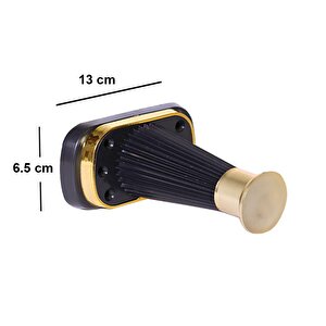(4 Adet) Mobilya Kanepe Puf Ünite Sehpa Ayağı Siyah Gold Baza Yükseltici Ayak 15 Cm