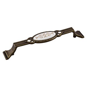 Antik Sarı Metal Kulp (128 Mm - 12.8 Cm) Mobilya Mutfak Çekmece Dolap Kulpu Kulbu Eskitme Kulpları