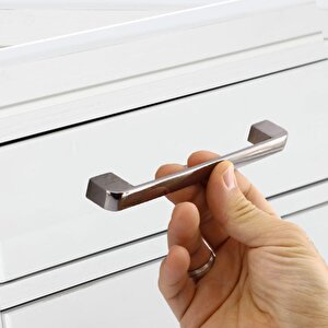 Mobilya Mutfak Dolap Çekmece Dolabı Kapak Metal Kulpu Kulbu Kulpları Gölcük 224 Mm- ( 22.4 Cm ) Füme