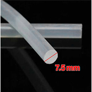 10 Adet İnce Mum Silikon 7.5 Mm Uzunluk 30 Cm Çubuk Sıcak Silikon Hobi Eşya Maket Yapıştırma Silikon