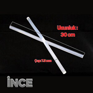 10 Adet İnce Mum Silikon 7.5 Mm Uzunluk 30 Cm Çubuk Sıcak Silikon Hobi Eşya Maket Yapıştırma Silikon